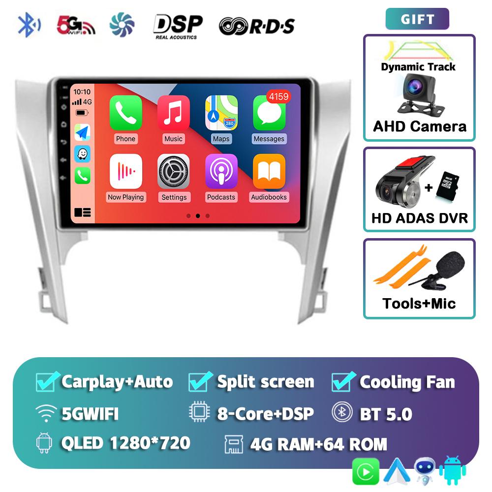 Android 14 Carplay Auto для Toyota Camry 7 XV 50 55 2011-2014 Автомобильный Радио Мультимедиа Видео Плеер Навигация Стерео GPS Нет 2din 4G