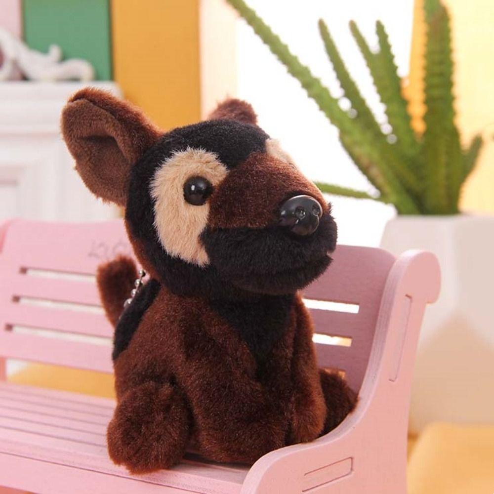 Stuffed Animal Puppy Plush Keychain Bag Charm Dog Plush Doll Jewelry Gift Dog Pendant Girl Women