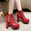 Winter Booties Women Fashion Solid Color Round Head Side Zipper Design Elegant And Comfortable Women Ankle Boots Size 34-42