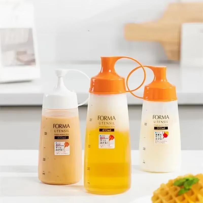 Удобная бутылка для меда с дозатором для приготовления пищи, креативная бутылка для масла, предотвращающая протекание масла, пластиковая емкость для масла с острым носиком, кухонные инструменты