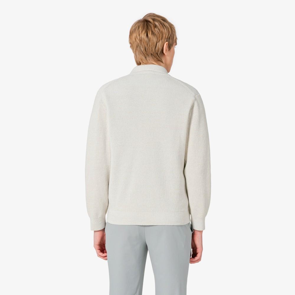 Lacoste Мужской кардиган на молнии с рифленым воротником AH403E-56GS7G