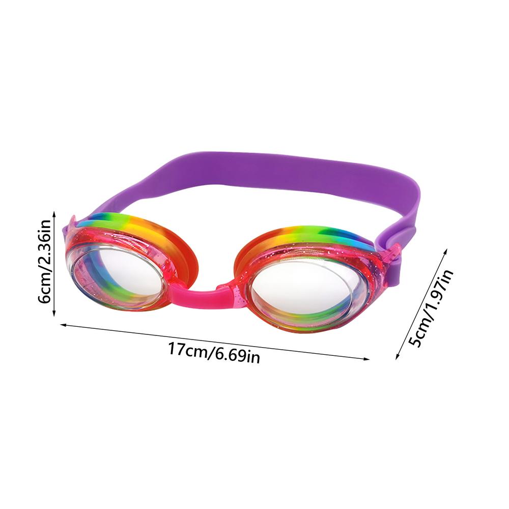 New Waterproof Children's Swimming Goggles Cartoon Heart Shape UV Fogging Proof Swim Training Glasses For Children Kids Gifts