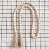 Nordic Wood Beads Garland with Tassel Farmhouse Beads Rustic Country Kids Home Wall Decor