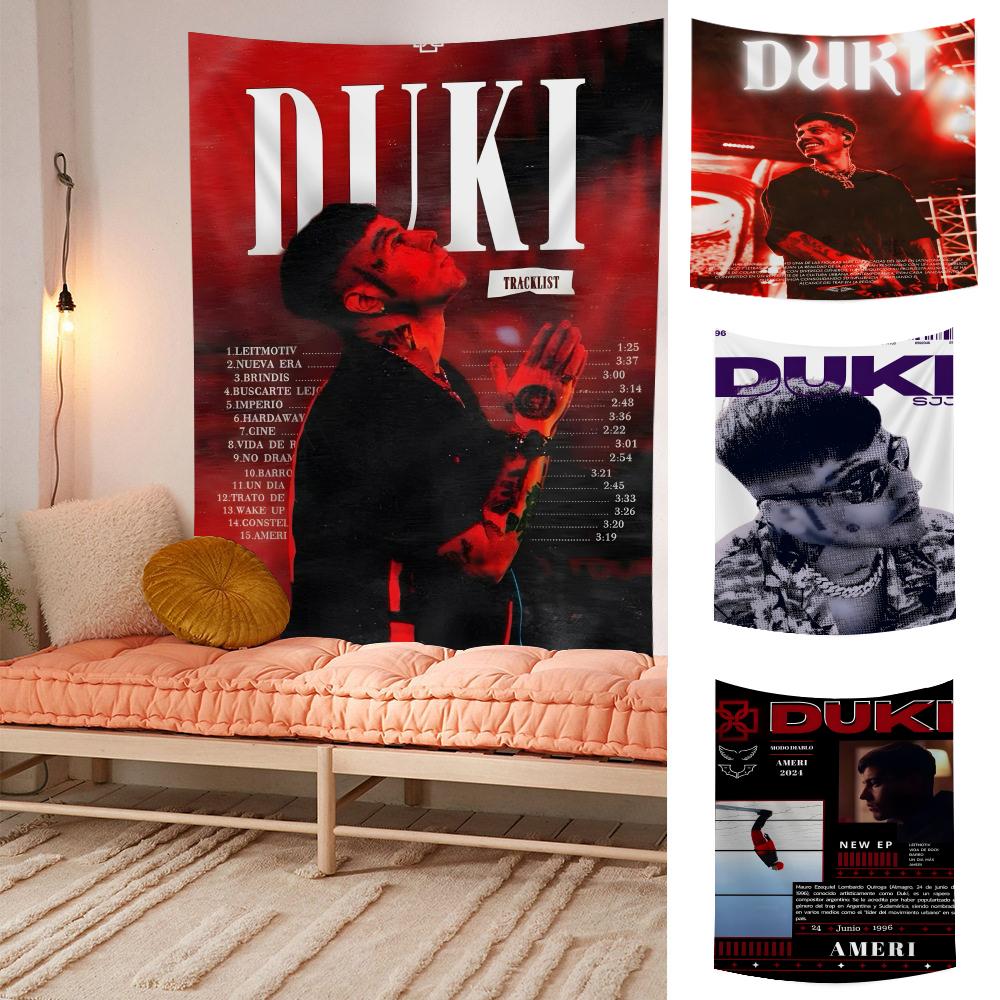 Singer Rapper Dduki Tapestry Microfiber Wall Hanging For Bedroom Living Room Decor Outdoor Festival Garden Bar Background