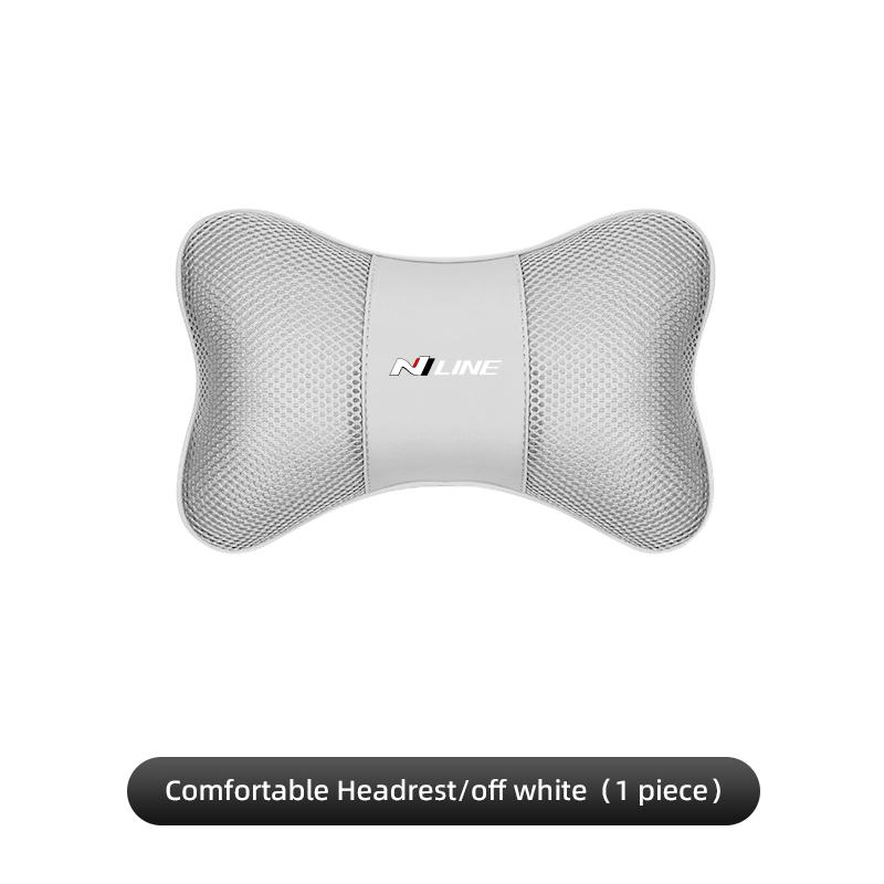 High-end Car Seat Headrest Memory Foam Comfort Pillow Auto Interior For Hyundai NLINE I30 I20 I10 Venue Tucson Genesis Getz IX35 ZZ31