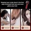 Red Light Hair Massager Multipurpose Scalp Massaging Brush with Red Light Oil Applicator for Men Women