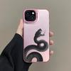 Крутой черный чехол-питон для iPhone 15 16 Pro Max 15 16 Plus 11 12 13 Mini 14 Pro Max Змея Разноцветный Серебристый Лазерный Задний Чехол