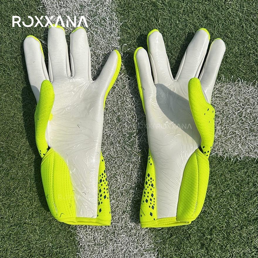 ROXXANA Профессиональные Нескользящие Латексные Вратарские Перчатки для Футбола Защитные Мужские Женские Молодежные Детские Тренировочные Матчевые Футбольное Оборудование