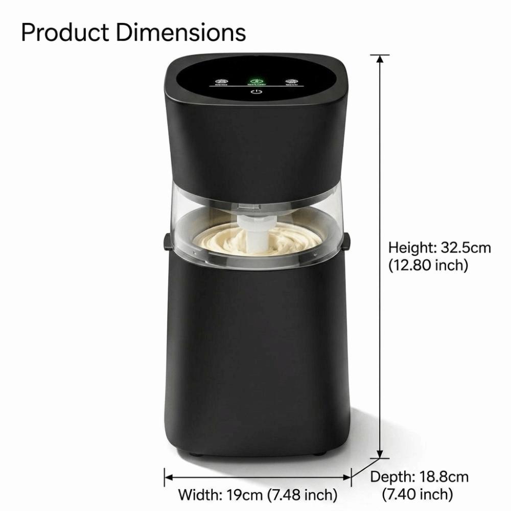 Silent Motor Frozen Yogurt Maker Automatic Operation Dessert Maker Gift For Families