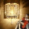 Wall Crystal Elegant Sconce With Led Light For Home Bedroom And Space Living