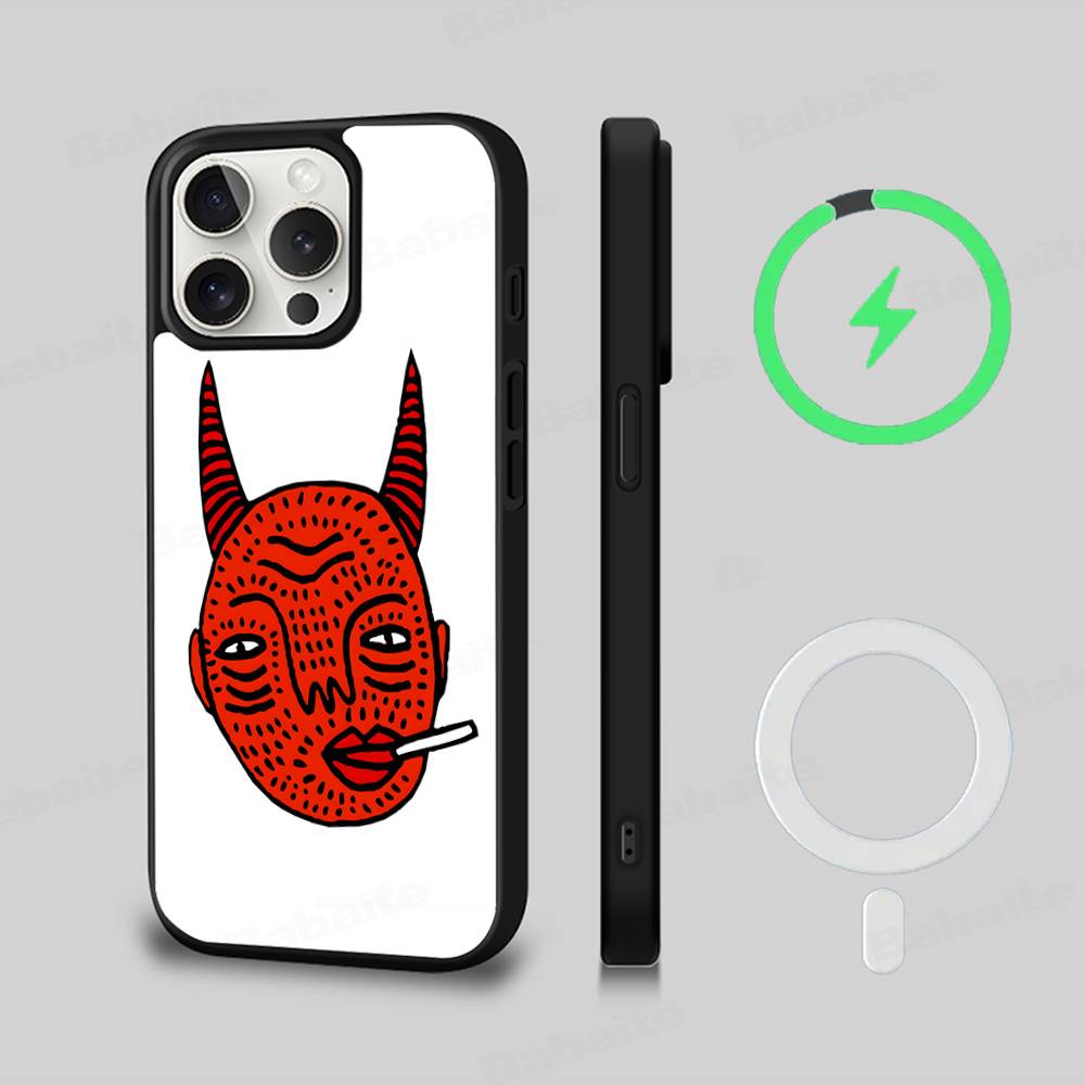 Магнитный чехол для телефона с принтом Polly Nor Для IPhone 17 Pro Max 16 15 14 Plus 13 12 11 Pro Max Для обложки Magsafe