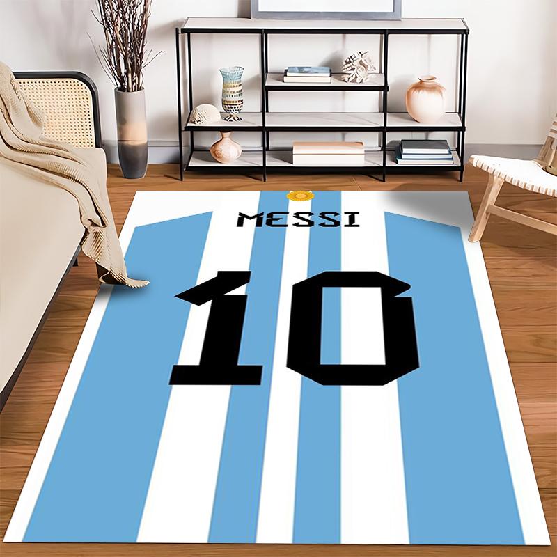 Messi jersey number printed non-slip rug, perfect for the living room and bedroom sofa
