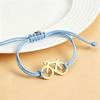 2025 Fashion Bicycle Bracelet New Trendy Sports Cycling Periphery Pendant Bracelet Pink Bicycle Jewelry