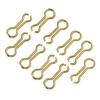100 шт./набор Ушки из проволоки для грузил Простые Коррозионностойкие Золотистый Сплав Стали Рыболовные Грузила