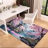 1PC Custom Name Cherry Blossom Serenity Theme Floor Mat Ideal for Living Room, Game Rooms, Office, Bedroom,Floor Mat Playful Design