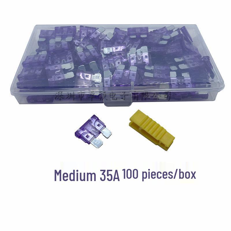 Набор автомобильных предохранителей: Ножевые предохранители малого, среднего и большого размера (1A, 3A, 10A, 15A)