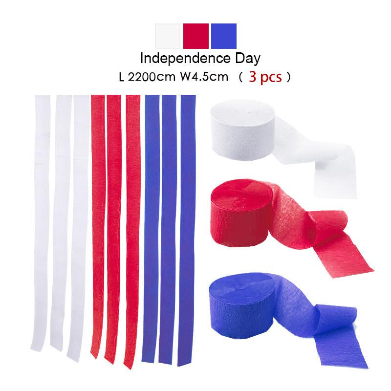3Pcs/Set Rainbow Crepe Paper Streamers For Wedding Birthday Party Backdrop Decoration Colorful Paper Crepe Garland Ribbon Decor