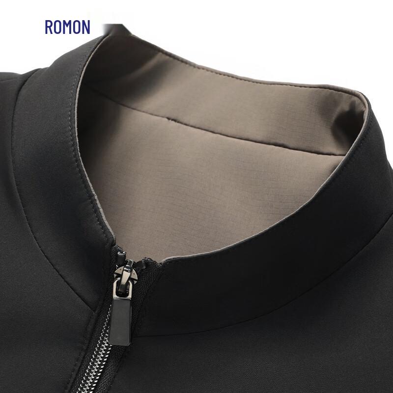 Romon Men's Wool Blend Stand Collar Padded Jacket