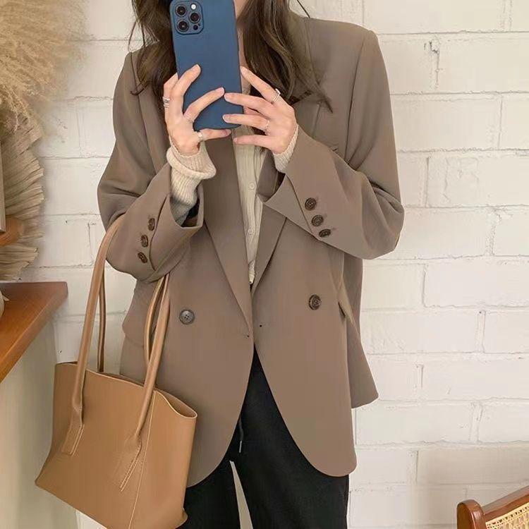 Women's Mid-Length Suit Jacket 2025: Internet Celebrity Style for Spring/Autumn - Trendy, High-End, and Chic