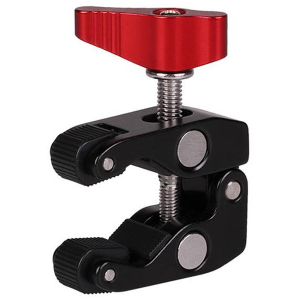 Aluminum Material Crab Clamp 3/8" Hole Magic Arm Clamp Versatile Camera Clamp Camera Mounting