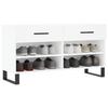 VidaXL Shoe Bench, Shoe Cabinet with 4 Shelves and Legs, Shoe Rack with 2 Drawers Living Room, Modern, 829764