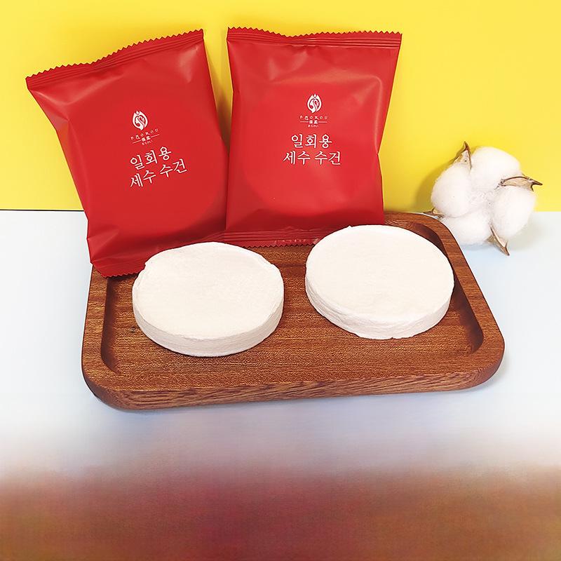 Портативные банные полотенца из прессованного хлопка - плотные, одноразовые, в индивидуальной упаковке