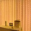 3x3m LED Copper Wire Curtain Lights, USB-Powered, 8-Function Remote, Waterproof, Outdoor Christmas Decoration