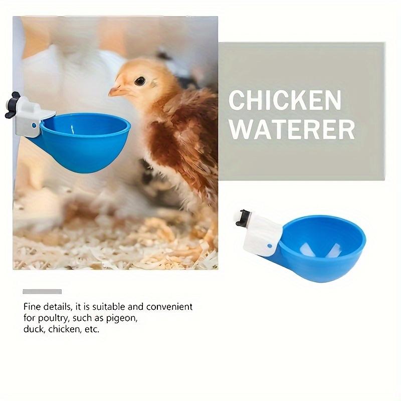 6pcs, Large Blue Automatic Chicken Water Cup, Suitable for Ducks, Geese, Turkeys and Rabbits - Drinking Fountains Kit - Small Animal Drinkers