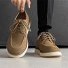 Autumn Fashion New Men's Business Lace Up Casual Leather Shoes Brand Outdoor Men's Comfortable Thick Soled Non Slip Casual Shoes