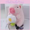 Fluffy Capybara Plush Keychain Adorably Ugly Guinea Pig Bag Charm Toy