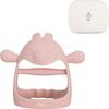 TGM Domestically Produced Infant Platinum Silicone Glove Type Rabbit Wrist Teether, Coral Pink, Main Product + Case, Korean Baby Products