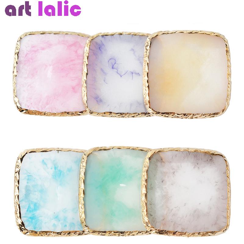 Смола для дизайна ногтей, лак для рисования, цветная тарелка, маникюр, педикюр, витрина, сделай сам, палитра для макияжа