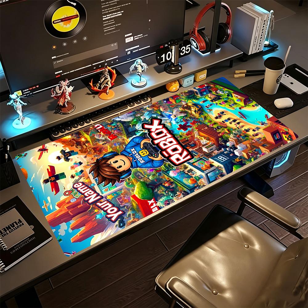 Roblox Customize Your Name Mouse Pad Gaming Laptop Mouse Pad Desktop Mouse Pad Non-Slip Rubber Base Gaming Accessories Ideal Gift for Gamers