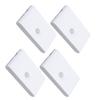 4PCS LED Motion Sensor Night Light 2700K Type C Rechargeable Magnetic Double Side Lighting Motion