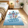Football Messi Customize Text Floor Mat Perfect for Study room Game Room Foyer Balcony Antislip Carpet Office home decor Wedding Party Gift