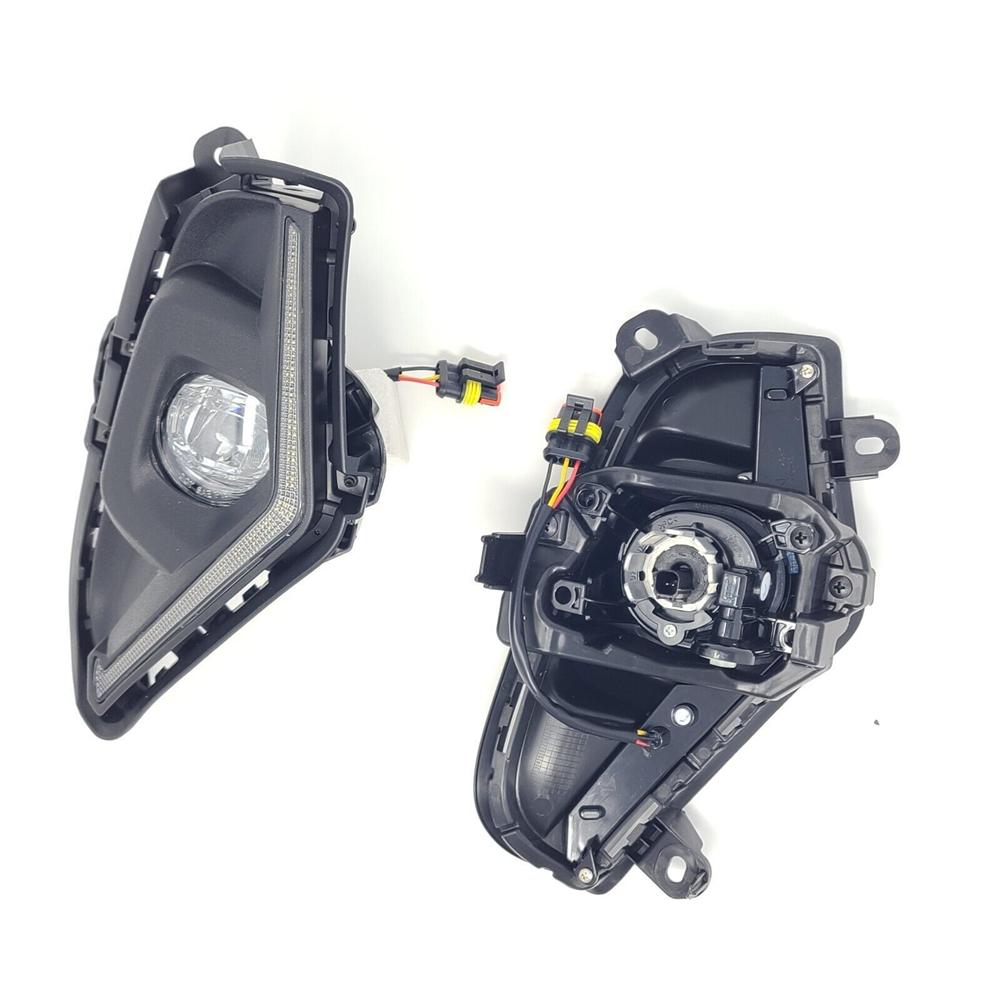 For 2019-2023 Toyota Rav4 LED Fog Lights with Bulbs+Bezels+Wire Harness+Switch