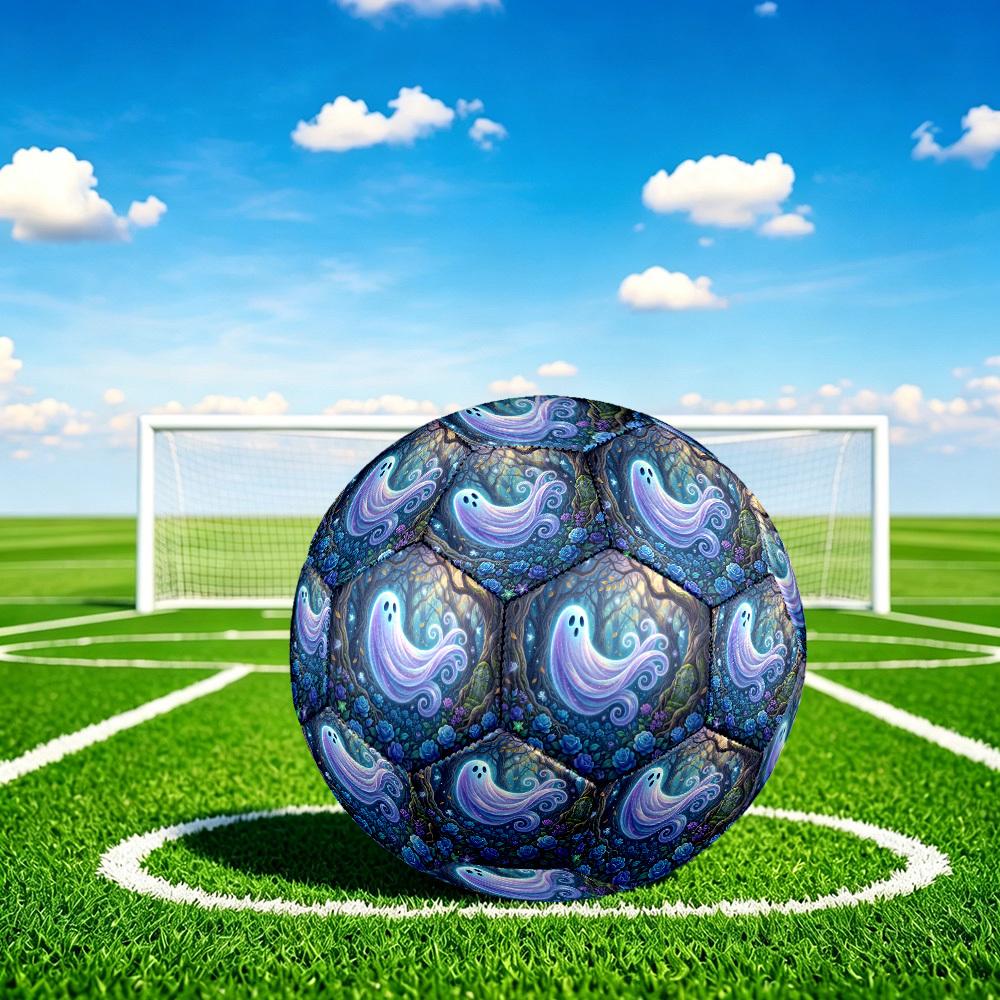 1pc Ghostly Forest Glow Durable Size 5 Soccer Ball Professional Match Training Football Indoor &Outdoor Sports Ball p60116