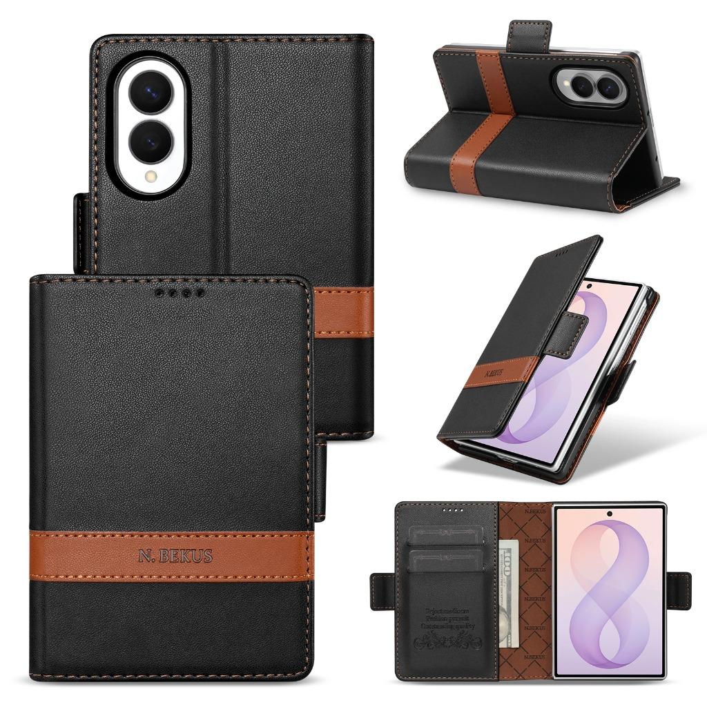 RFID Blocking Card Holder Wallet Phone Case for Samsung Galaxy Z Fold 8 7 6 5 4 3 Fold8 Ultra Fold7 Fold6 Fold5 Fold4 Fold3 5G