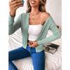 Women's Fashion Long Sleeve Casual Knit Sweater Solid Button Front Cardigan