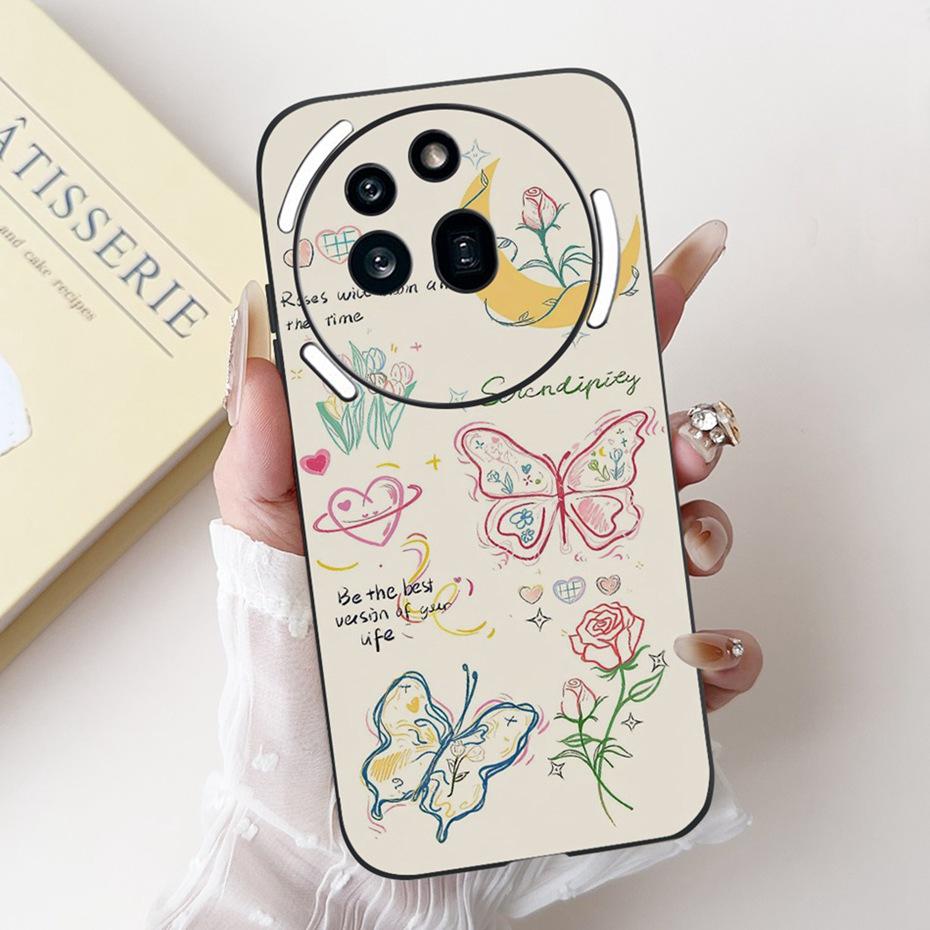 Fashion Design Phone Case For Nothing Phone (3a) Pro Phone3a Black Silicone Soft Cover For NothingPhone 3a 3 a Pro Cases Bumper