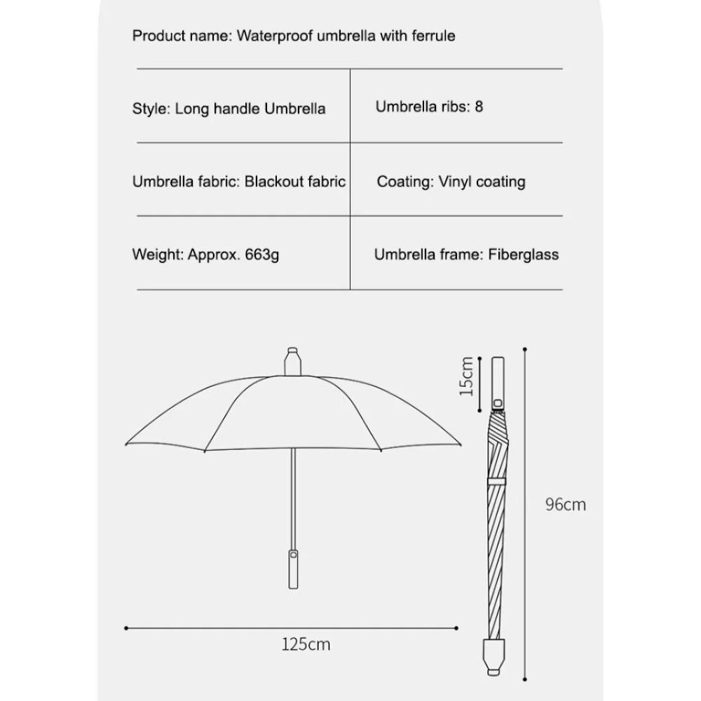 Легкий роскошный водонепроницаемый зонт автоматический зонт для гольфа с длинной ручкой зонт из винилового волокна
