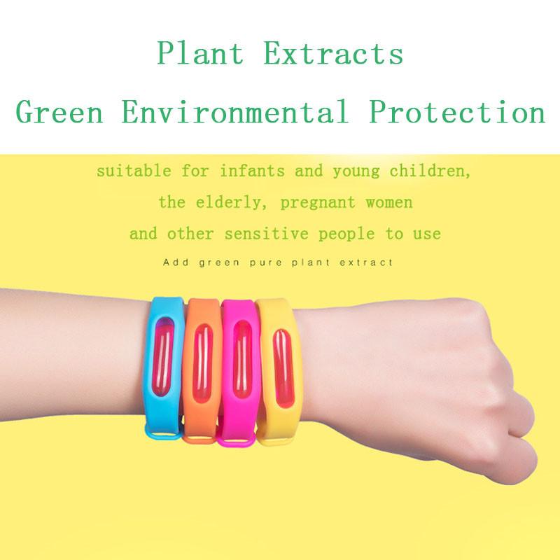 Регулируемый браслет от комаров с растительными эфирными маслами в силикагеле - доступен в нескольких цветах