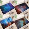 1Pcs Galaxy Outer Space Stars Sky Kitchen Mat Soft Thickened Kitchen Floor Mat Waterproof Non-slip Oil-proof Floor Mat Runner Rug