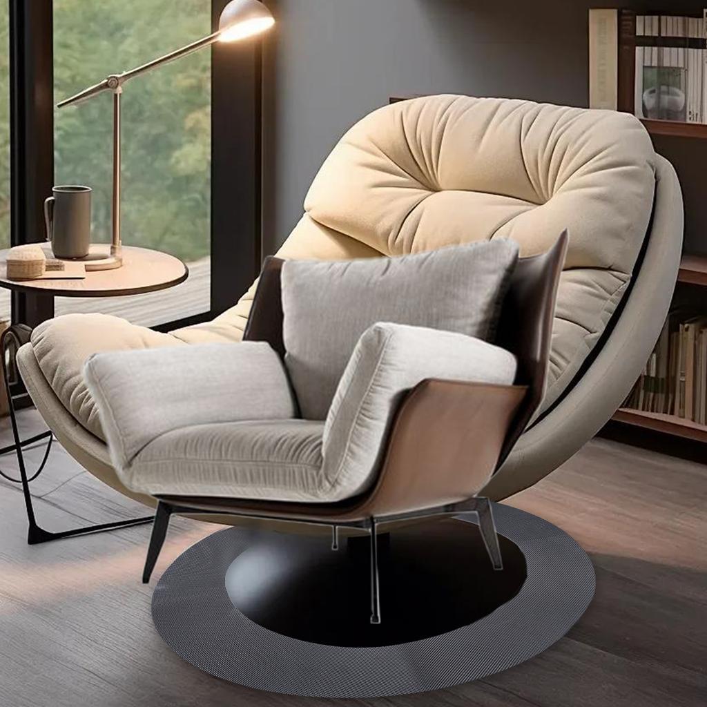 Круглая Нескользящая Подушка для Кресла-Реклайнера, Подушка для Вращающегося Кресла с Захватами, Защита для Пола, Стопоры для Скольжения Реклайнера для Предотвращения Скольжения