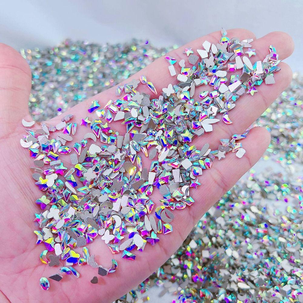 50 шт./упак., украшение для ногтей с мультяшным узором, яркие цвета, красота для дизайна ногтей для детей и взрослых