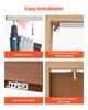 VEVOR Sliding Pocket Door Hardware Track Kit, 1441 mm Pocket Door Track Kit with Soft Close Mechanism for Smooth and Quiet Sliding, Easy to Install