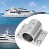 316 Stainless Steel Marine Arm Rest Accessory Rectangle 90 Degrees Tube Base Mount Hardware