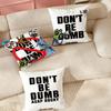 Rapper AAsap RRockyS Dont Be Dumb Pillow Case Suitable For Bedrooms Living Rooms Cars Home Decoration