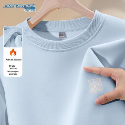 Мужская толстовка JEANSWEST с флисовой подкладкой и круглым вырезом
