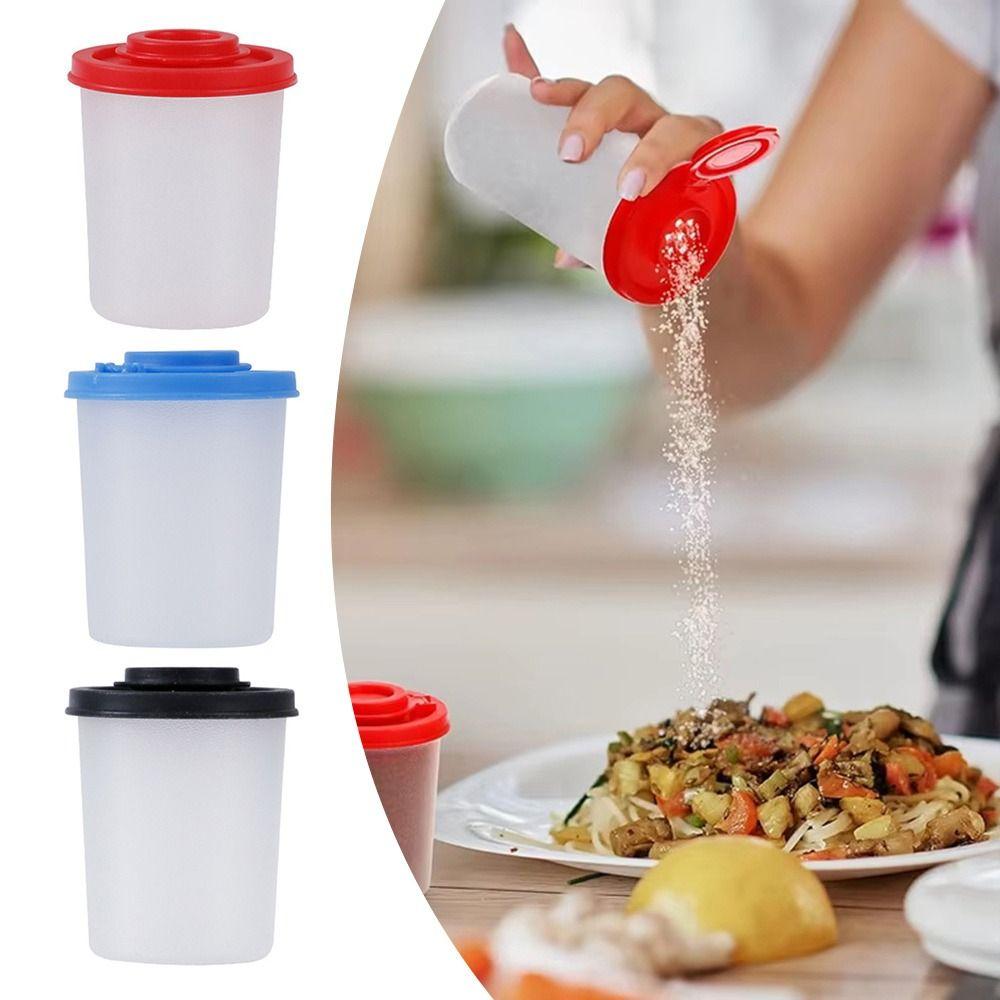 Plastic Seasoning Jar Mini Spice Container Durable Salt and Pepper Spice Shaker Salt Pepper Sugar